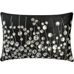 Coussin coton brodé