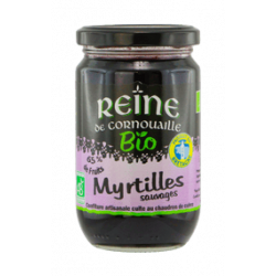 Confiture bio Reine de Cornouaille - kiwi & myrtille