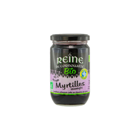 Confiture bio Reine de Cornouaille - kiwi & myrtille